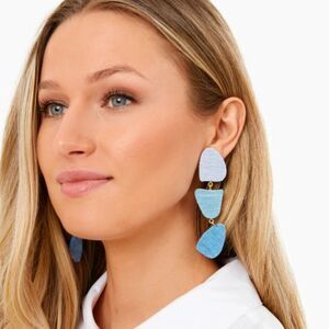 Tuckernuck Harbor Blue Callan Drop Earrings NWT